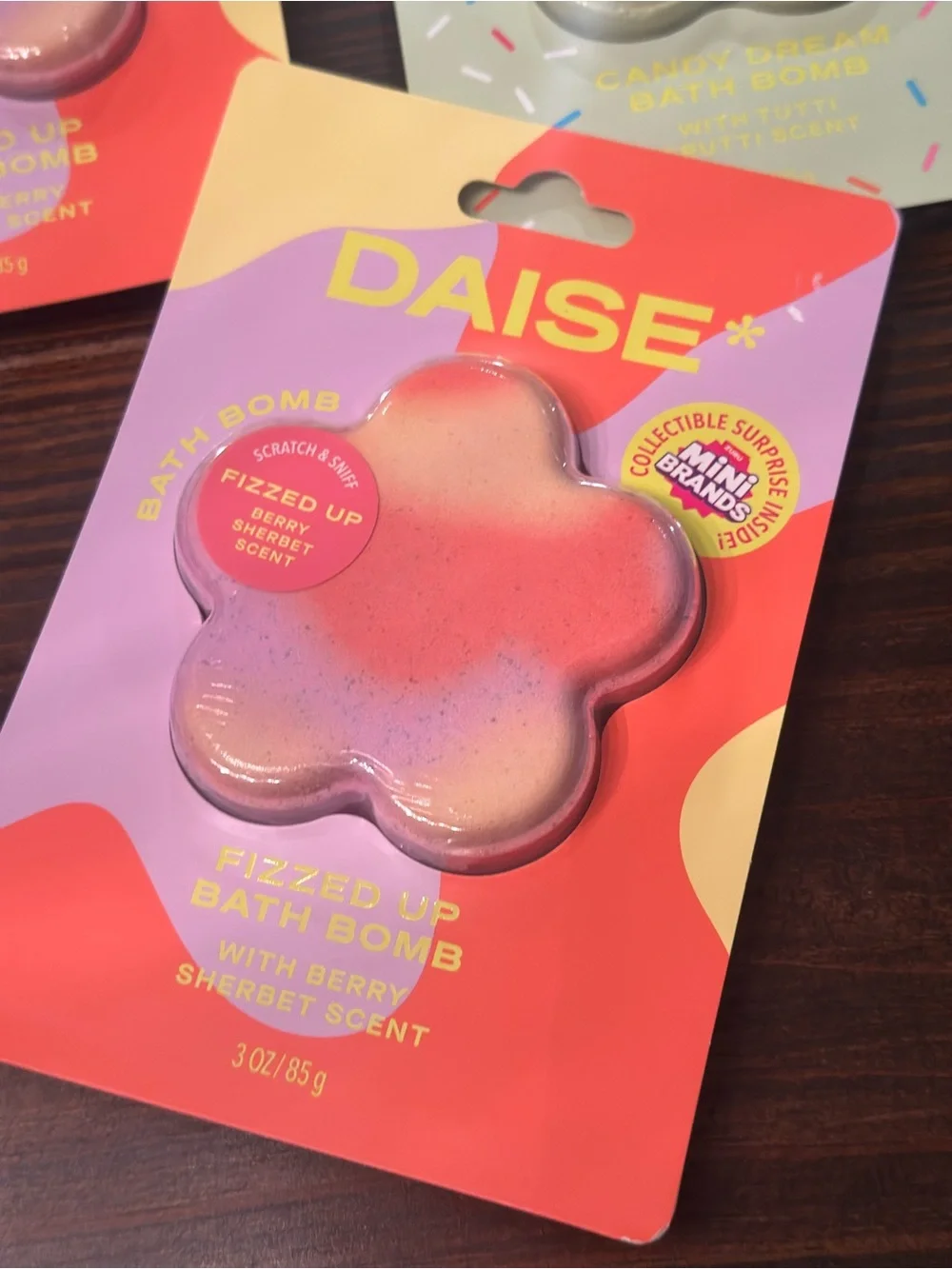 DAISE Pink Flower Kids Bath Bomb - Sparkling Fizz